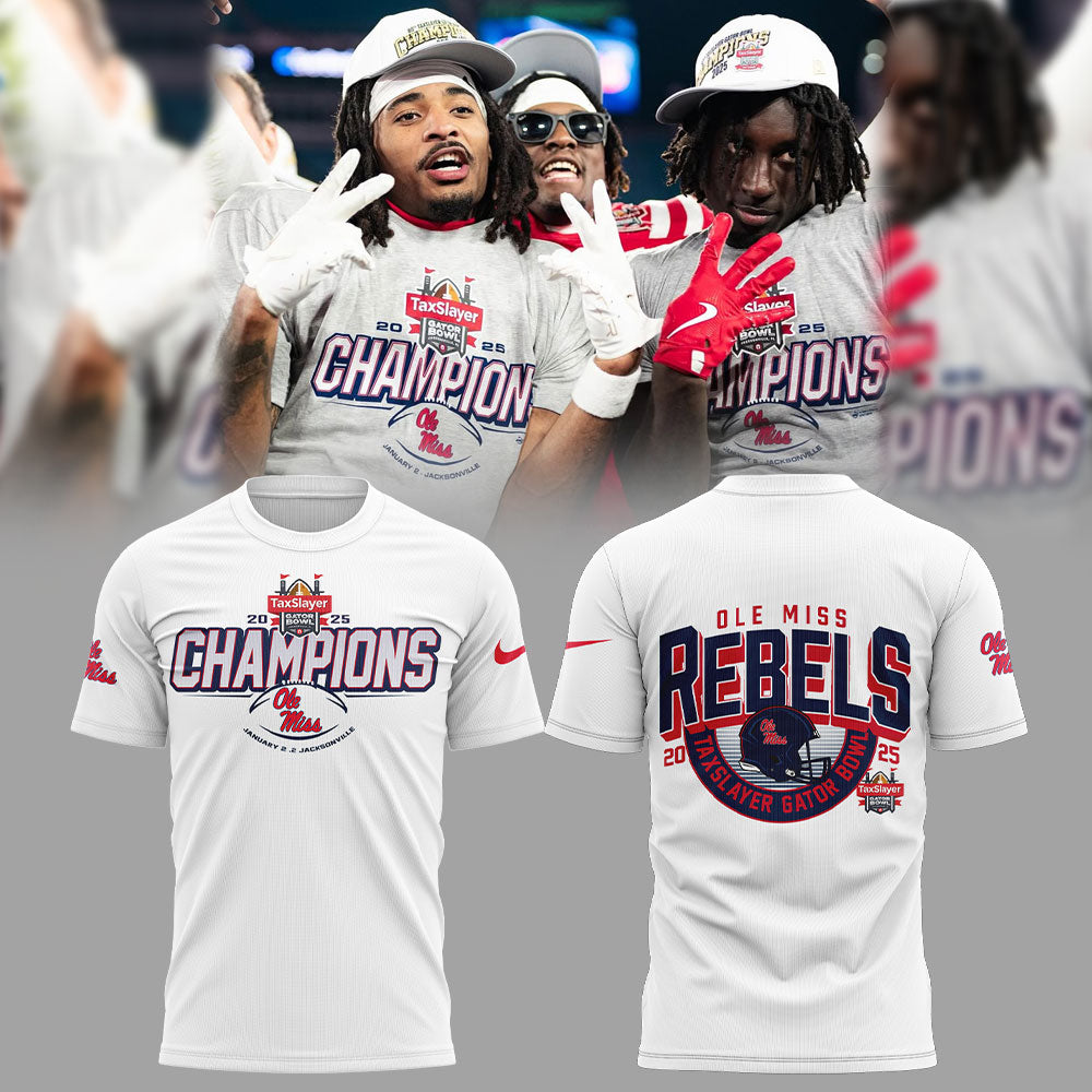 Ole Miss Football Gator Bowl Champs T-shirt