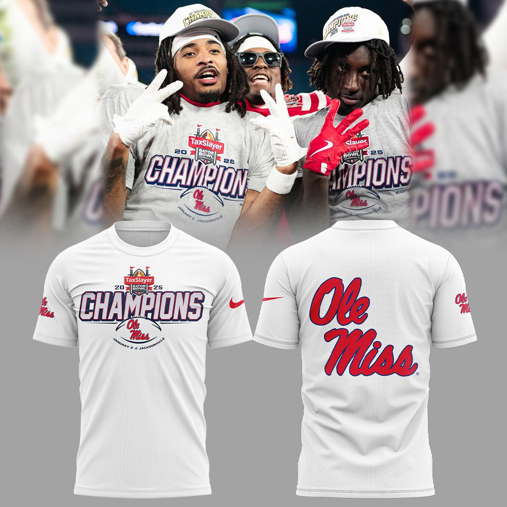 Ole Miss Football Gator Bowl Champs T-shirt