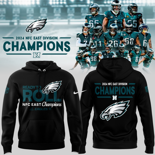 PHILADELPHIA EAGLES ARE 2024 NFC EAST CHAMPIONS Limited Edition Hoodie