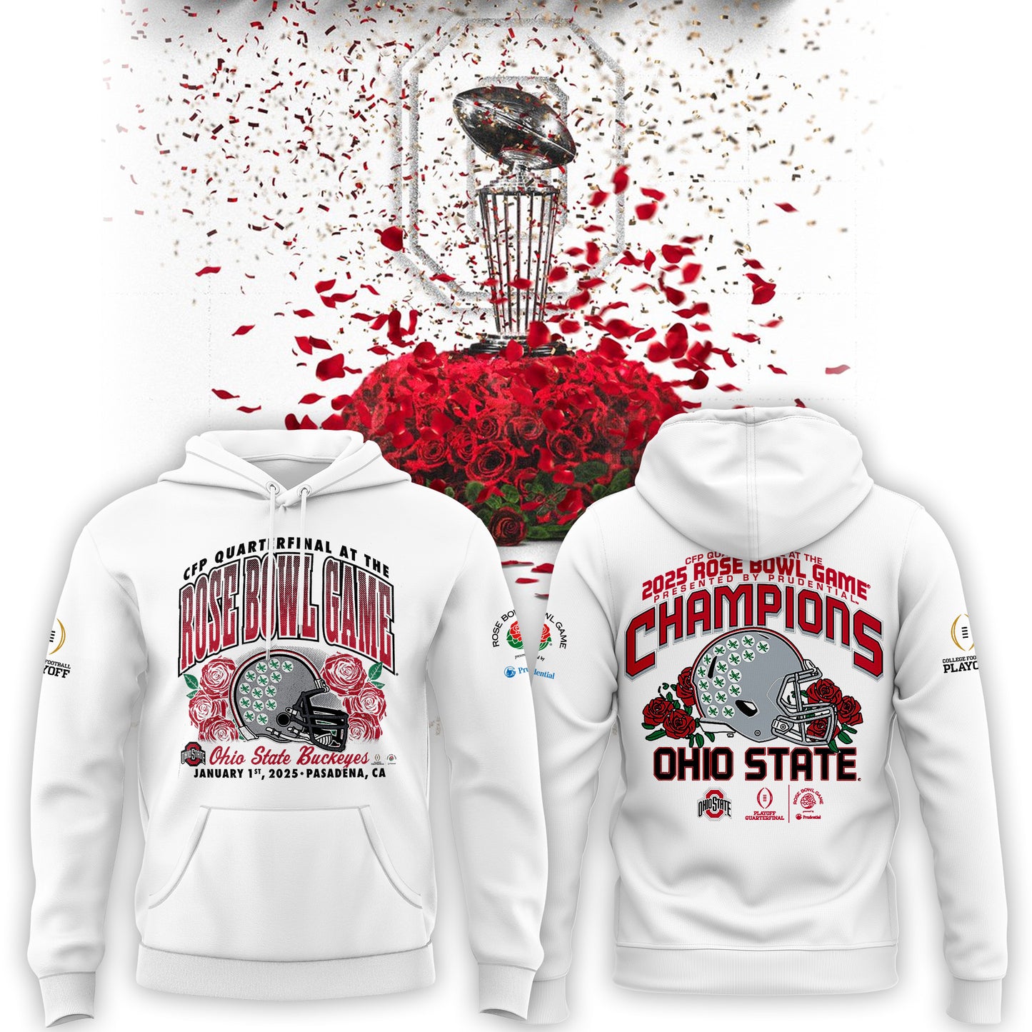 Limited Edition Ohio State Buckeyes College Football Playoff 2025 Rose Bowl Champions