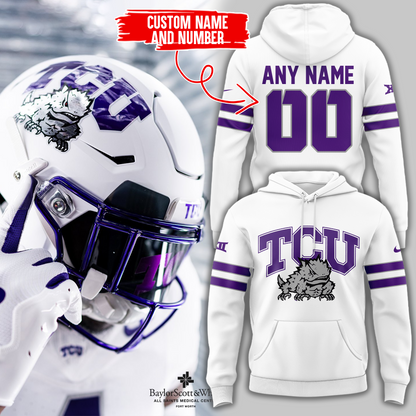 TCU Football 2024 Limited Edition Hoodie Custom Name and Custom Number