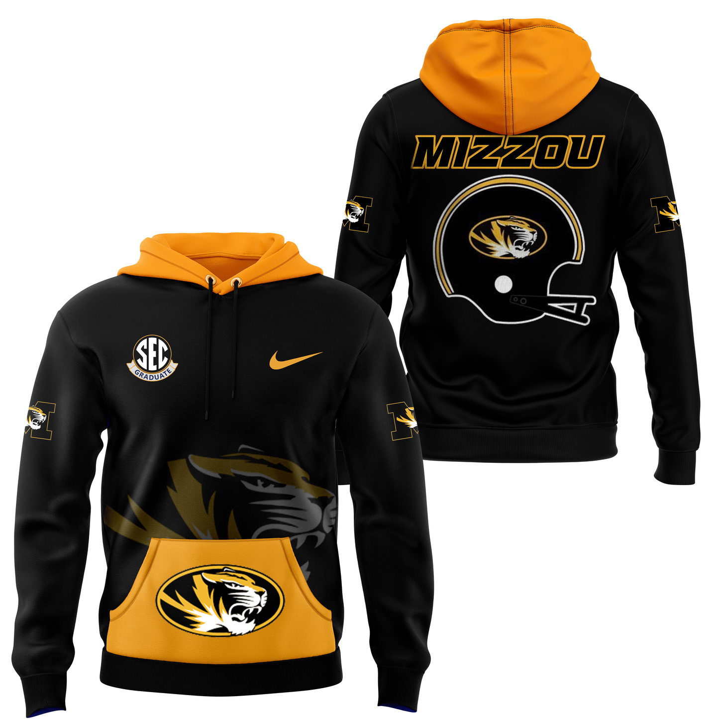 Men’s Black Missouri Tigers Football Game Hoodie