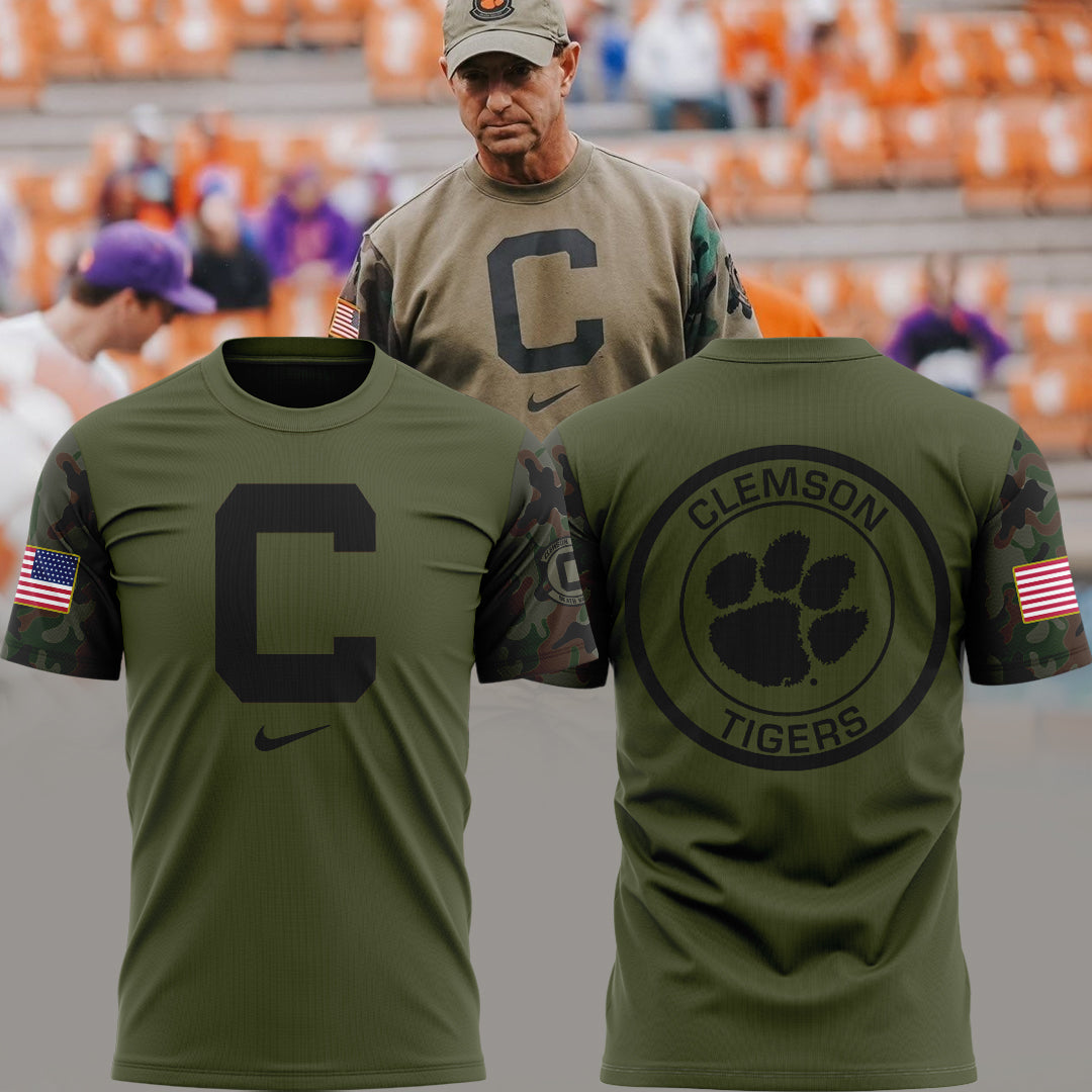 Clemson Tigers Football Team Veterans Combo Tshirt