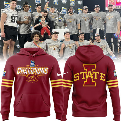 2024 Pop Tarts Bowl Champions Iowa State Football Limited Edition Hoodie