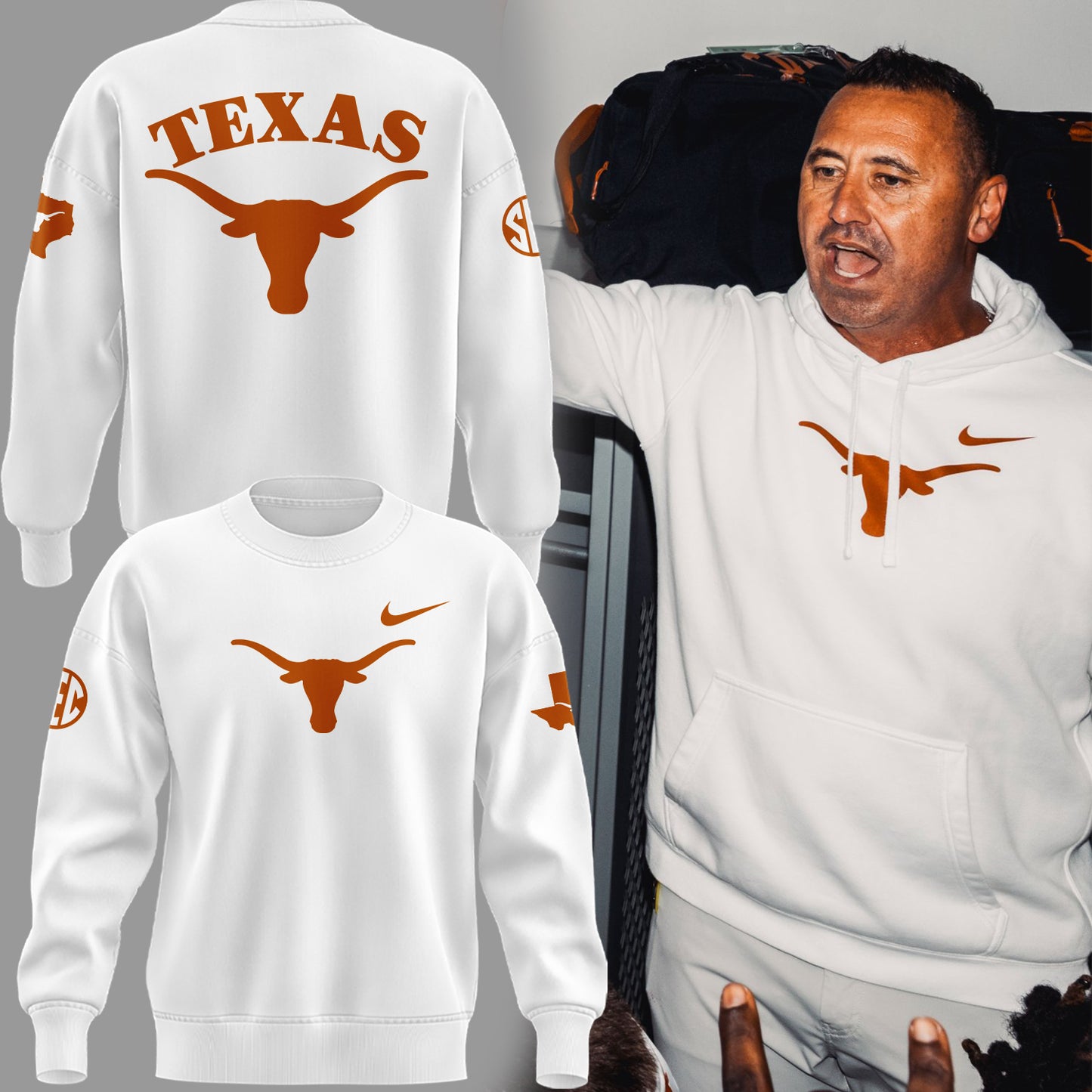 Special New Coach Steve Sarkisian Sweatshirt