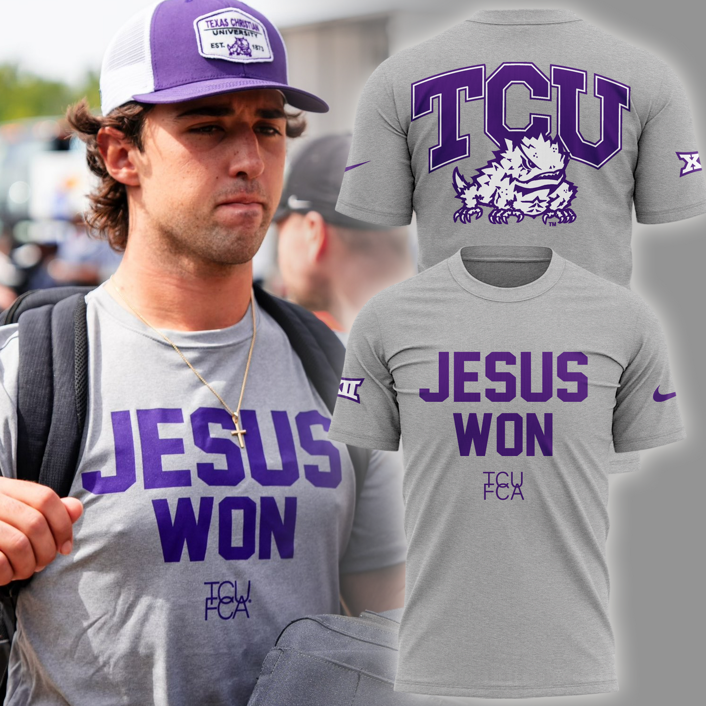 Limited Edition JESUS WON Gray TShirt 2024