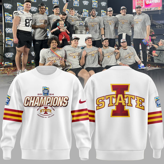 2024 Pop Tarts Bowl Champions Iowa State Football Limited Edition Sweatshirt