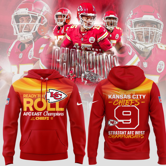 Special New AFC WEST CHAMPIONS Kansas City Chiefs Hoodie