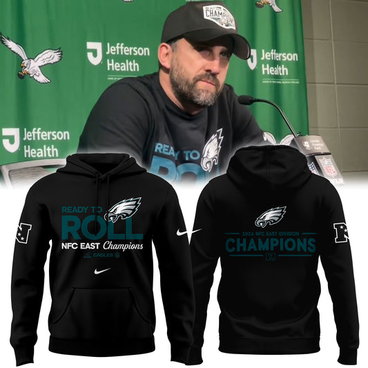 PHILADELPHIA EAGLES ARE 2024 NFC EAST CHAMPIONS Limited Edition Hoodie