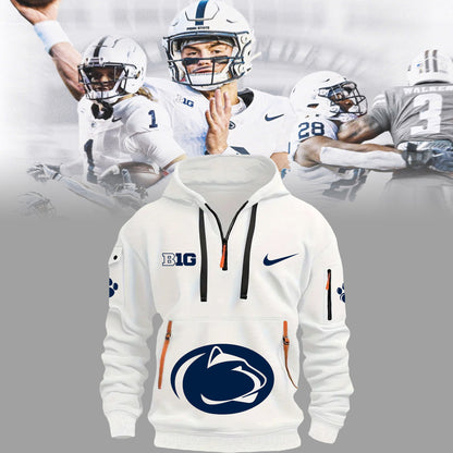 Limited Edition Penn State Football 2024 Football Half Zip Hoodie