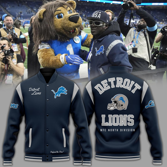 Special Edition FLAVOR FLAV Detroit Lions Bomber Jacket