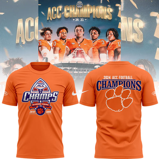 The Clemson Tigers are the 2024 ACC CHAMPIONS Tshirt