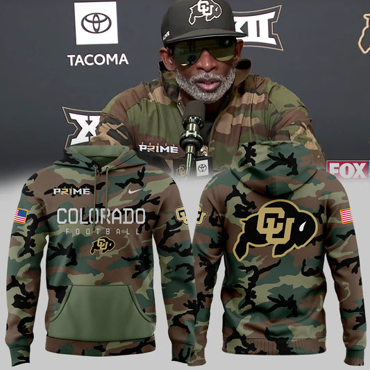 Colorado Buffaloes Football 2024 Military Appreciation Hoodie