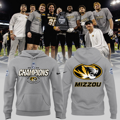 Mizzou Football ARE THE 2024 TRANSPERFECT MUSIC CITY BOWL CHAMPS Hoodie