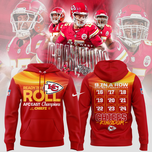 Special New AFC WEST CHAMPIONS Kansas City Chiefs Hoodie