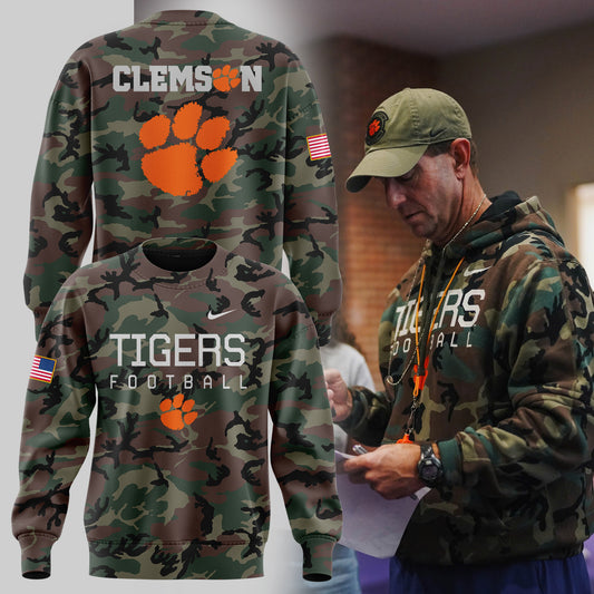 Special 2024 Military Appreciation Clemson Tigers Football Sweatshirt