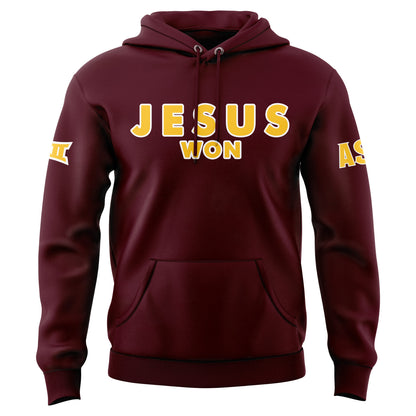 Limited Edition Arizona State Sun Devils JESUS WON Hoodie 2024