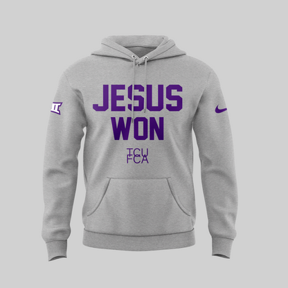 Limited Edition JESUS WON Gray Hoodie 2024