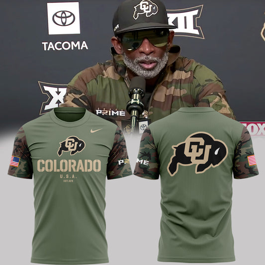 Colorado Buffaloes Football 2024 Military Appreciation Tshirt