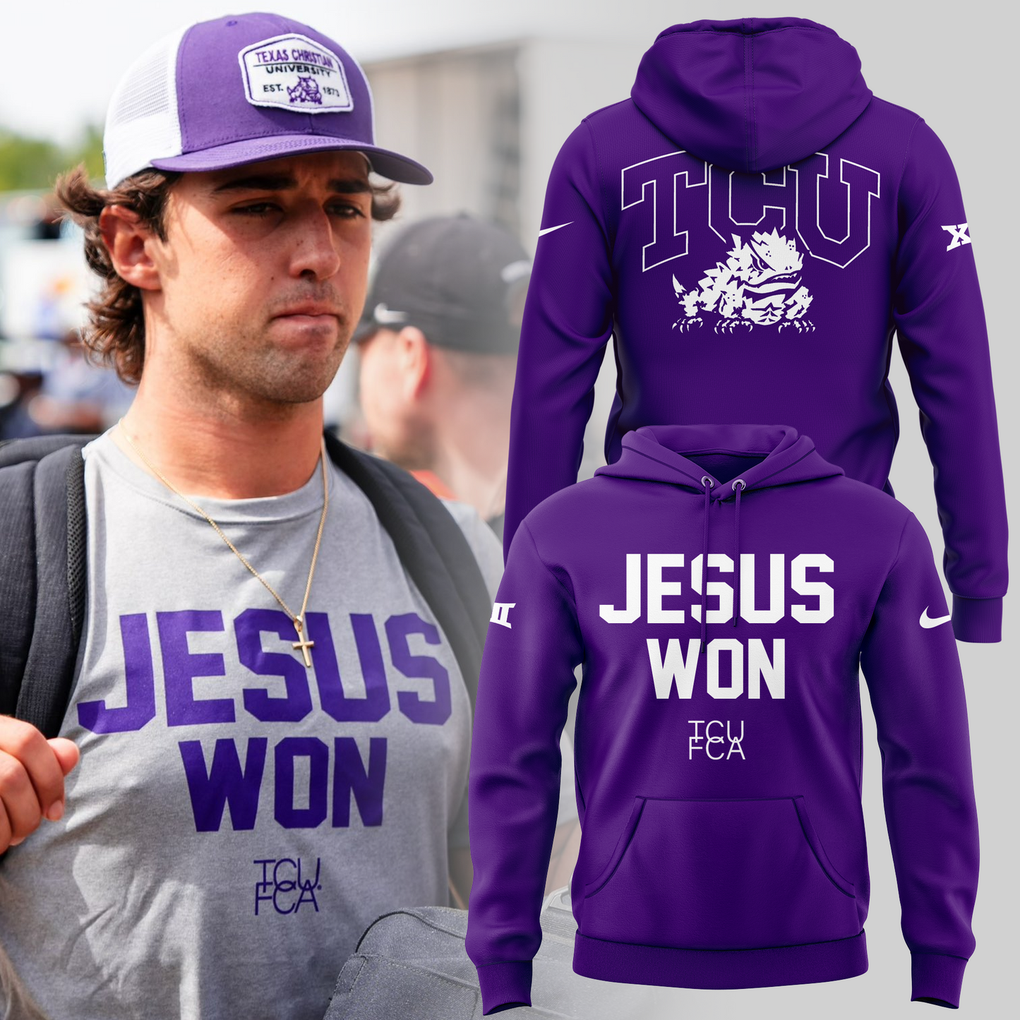 Limited Edition JESUS WON Gray Hoodie 2024