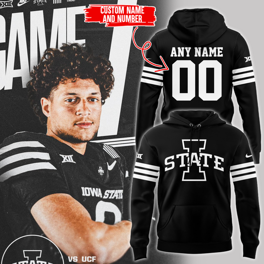 Iowa State Football 2024 Limited Edition Hoodie Custom Name and Custom Number