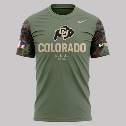 Colorado Buffaloes Football 2024 Military Appreciation Tshirt