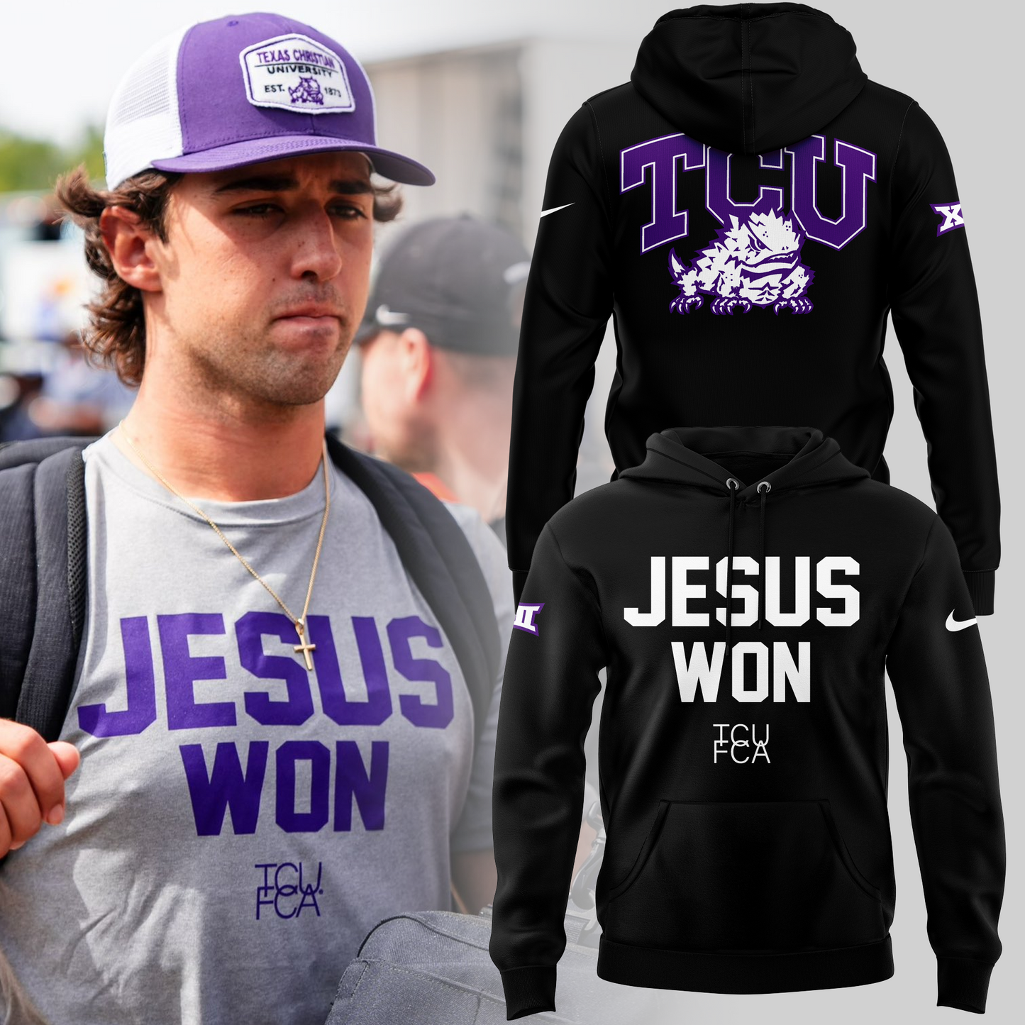 Limited Edition JESUS WON Gray Hoodie 2024