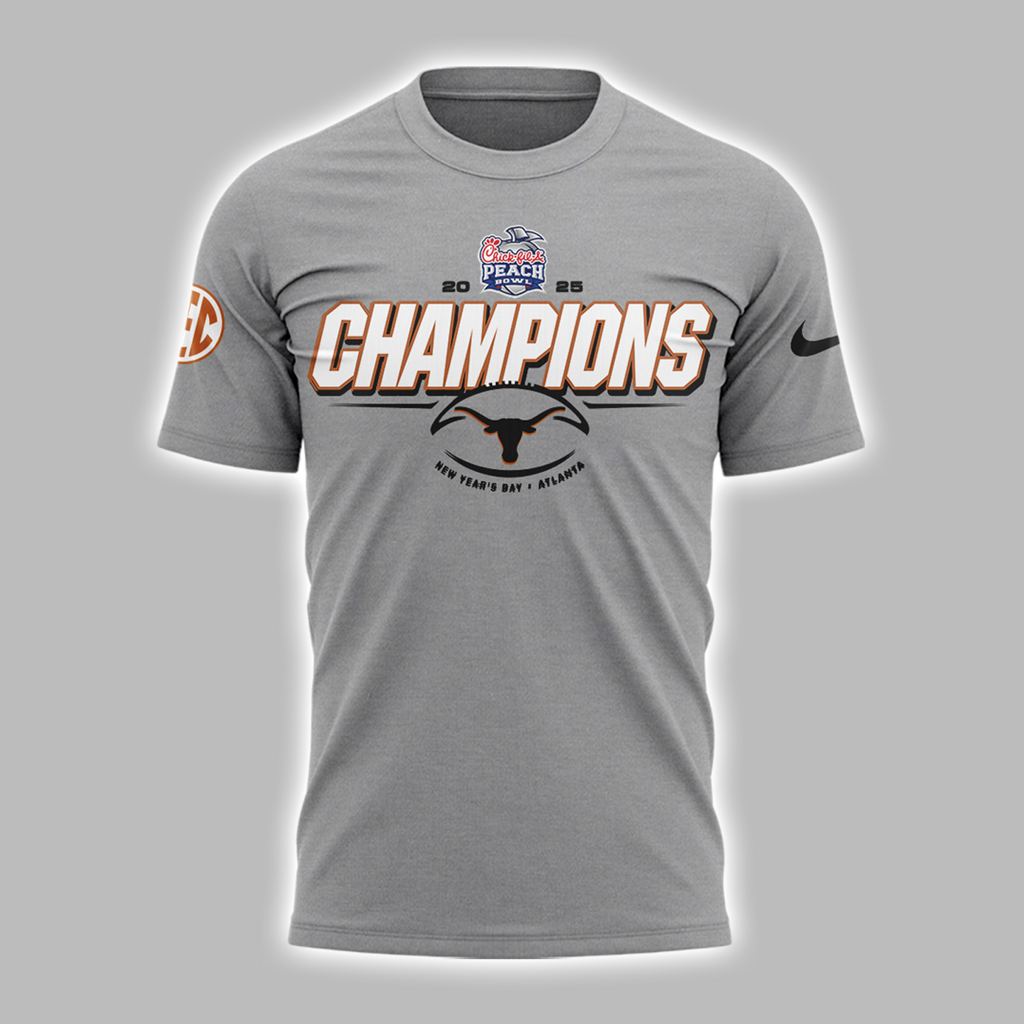 Limited Edition Texas Longhorns College Football Playoff 2025 Peach Bowl Champions TShirt