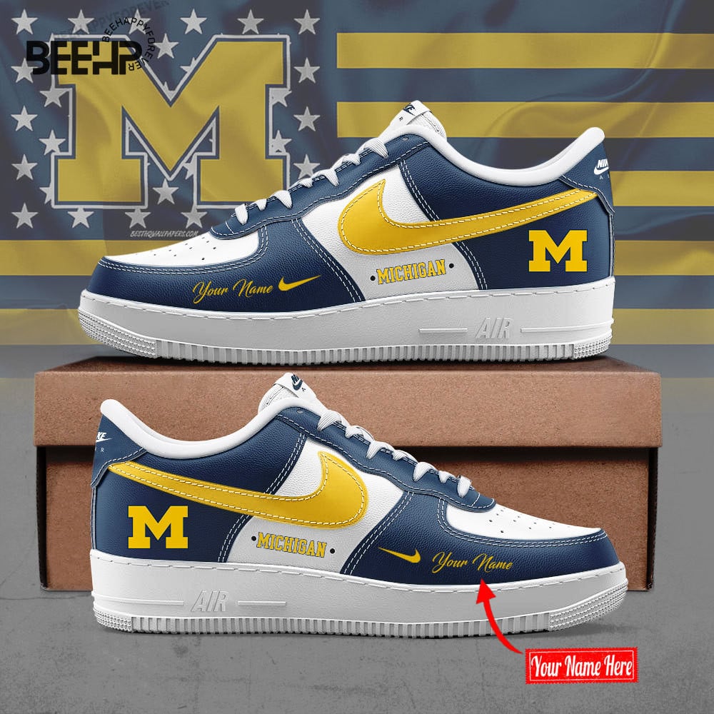 Michigan Wolverines AF1 Shoes