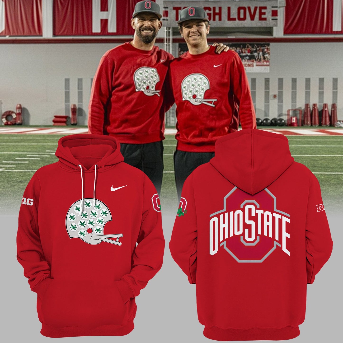 Limited Edition Ohio State – Throwback Helmet Hoodie Joggers