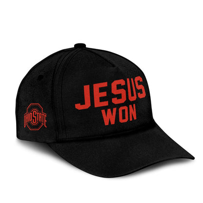 Limited Edition JESUS WON Black OHIO STATE T-Shirt 2024