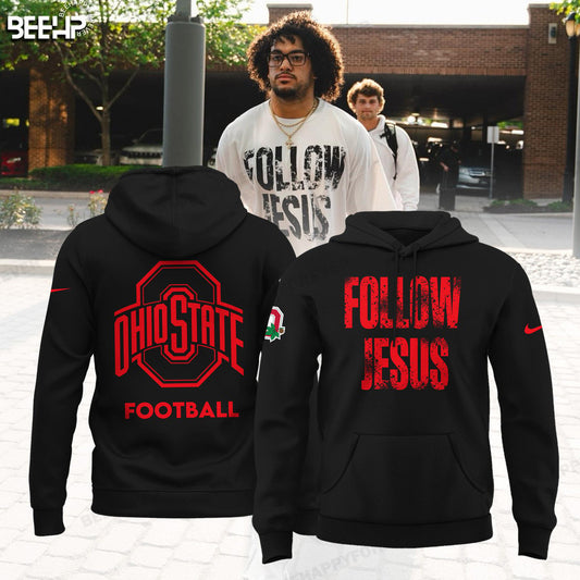 Limited Edition JESUS WON - OHIO STATE Football Black Hoodie 2024