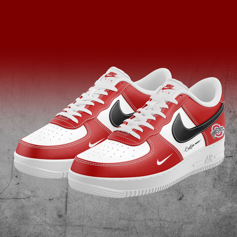 Ohio State Football Custom Name 2024 AF1 SNEAKER