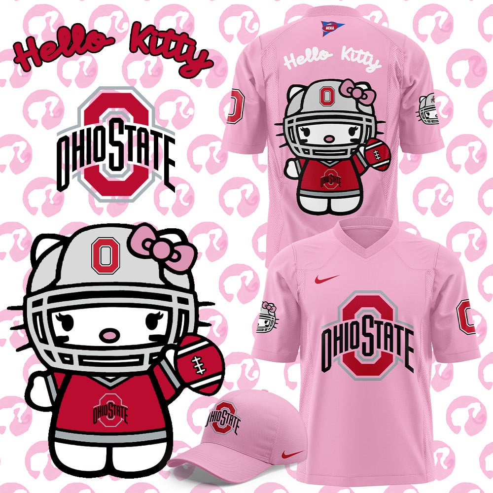 Limited Edition Ohio State Football x Hello Kitty Jersey