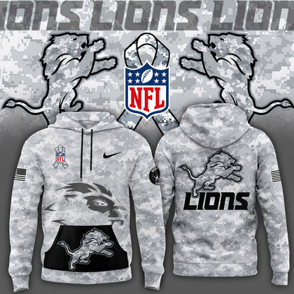 Men Arctic Camo Detroit Lions 2024 Salute to Service Club Fleece Pullover Hoodie, Salute to Service 2024