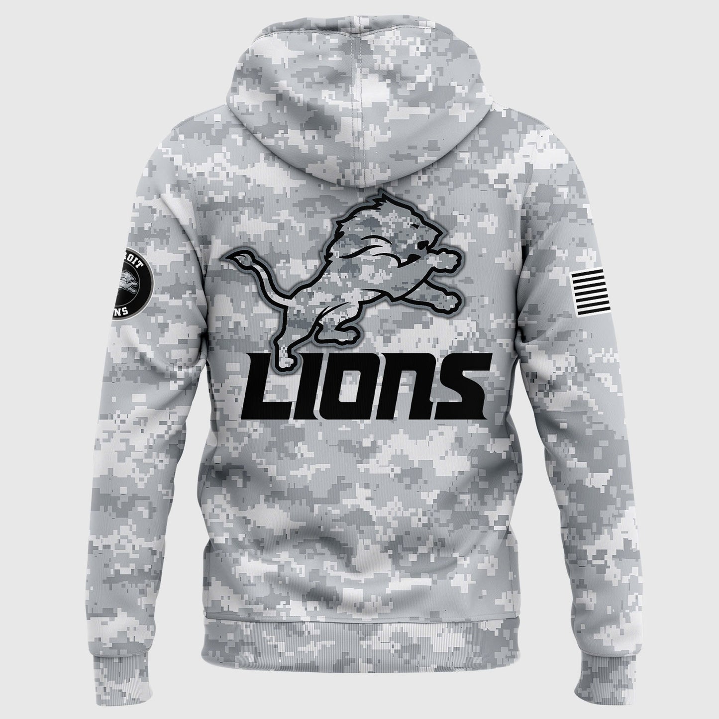 Men Arctic Camo Detroit Lions 2024 Salute to Service Club Fleece Pullover Hoodie, Salute to Service 2024