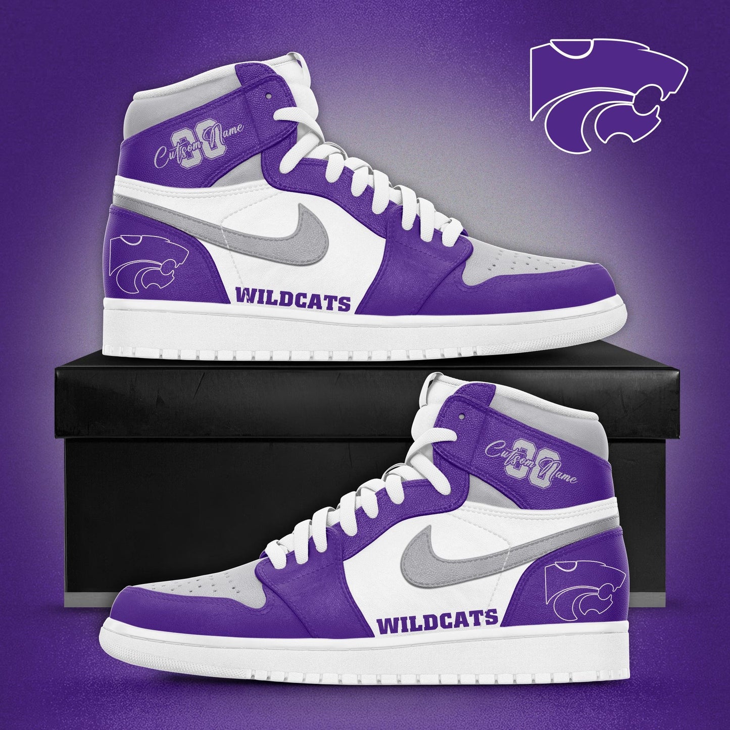 Special Edition Kansas State Wildcats 2024 JD1 New Shoes