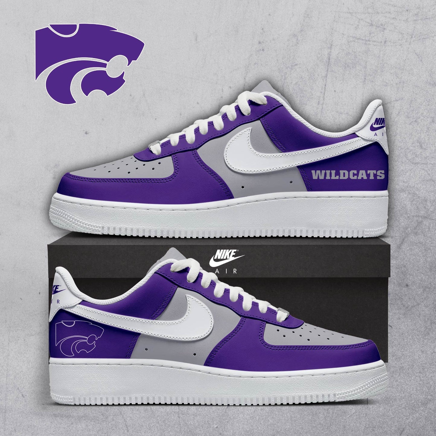 Kansas State Wildcats 2024 AF1 New Shoes