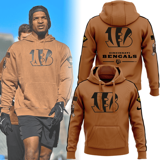 Limited Cincinnati Bengals Salute To Service Hoodie, Salute to Service 2024