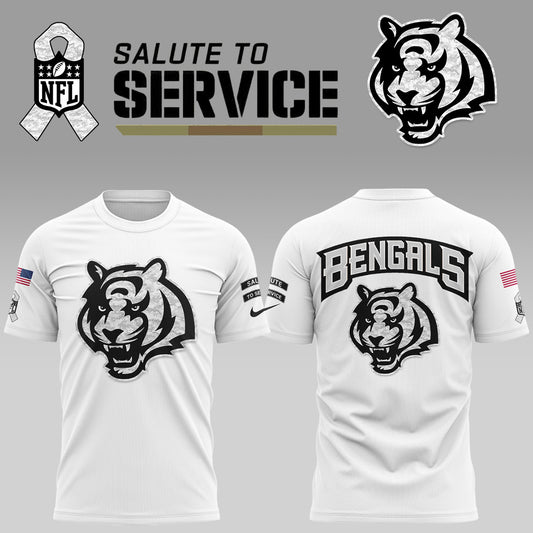 Limited Edition Cincinnati Bengals 2024 Salute to Service Tshirt, Salute to Service 2024