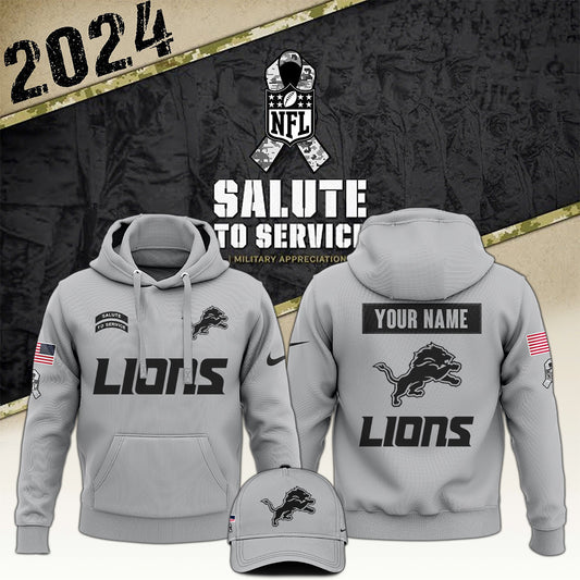 Arctic Camo Detroit Lions 2024 Salute to Service Club Hoodie 2024 Limited Edition, Salute to Service 2024