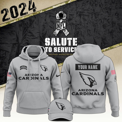 Arizona Cardinals Arctic Camo 2024 Salute to Service Club Hoodie 2024 Limited Edition, Salute to Service 2024