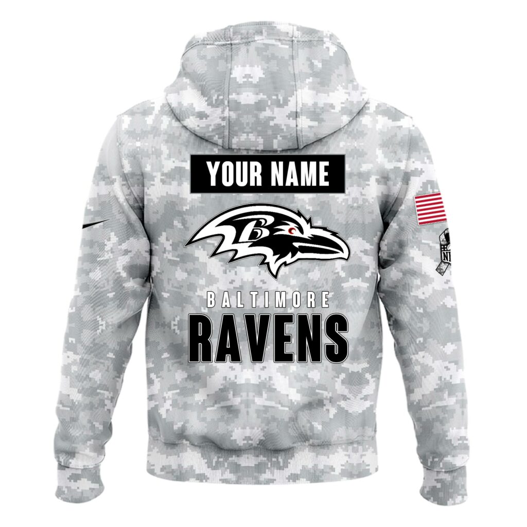 Baltimore Ravens Arctic Camo 2024 Salute to Service Club Hoodie 2024 Limited Edition, Salute to Service 2024