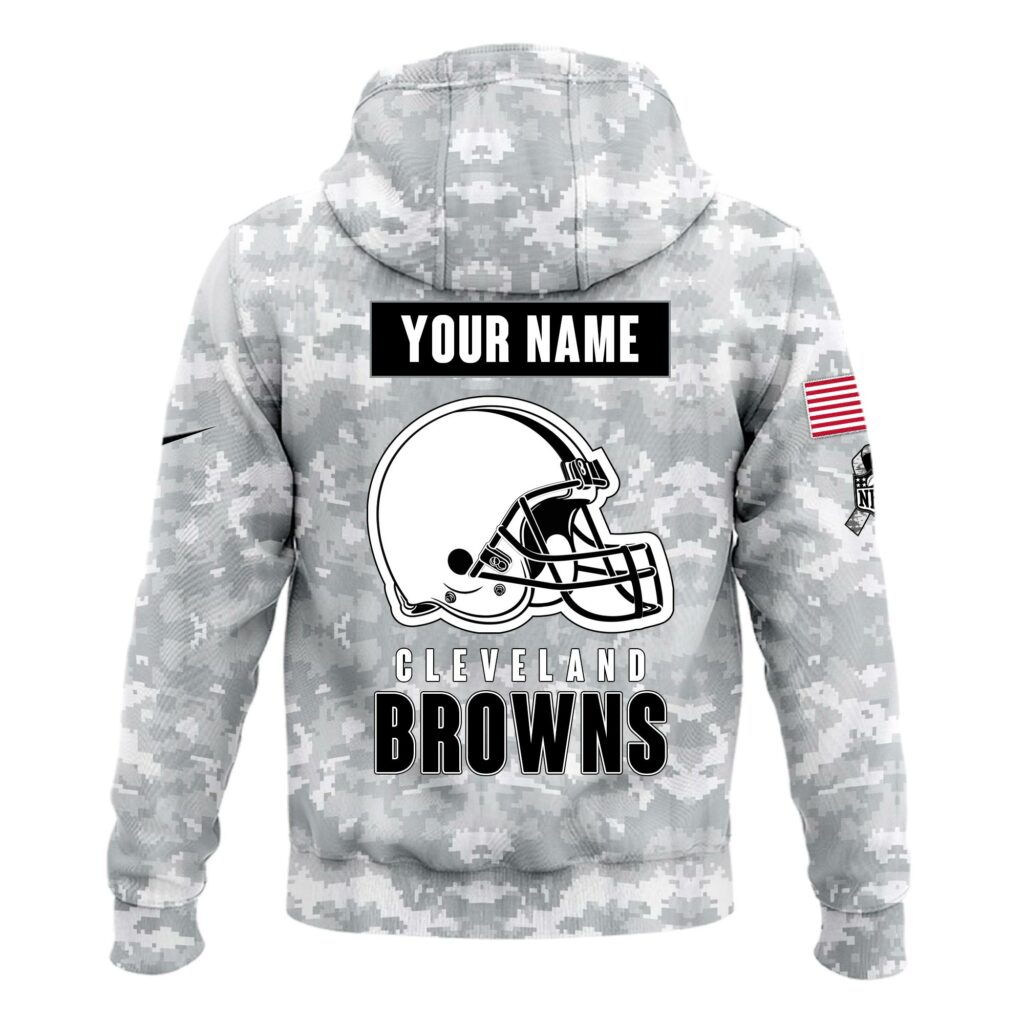 Cleveland Browns Arctic Camo 2024 Salute to Service Club Hoodie 2024 Limited Edition, Salute to Service 2024