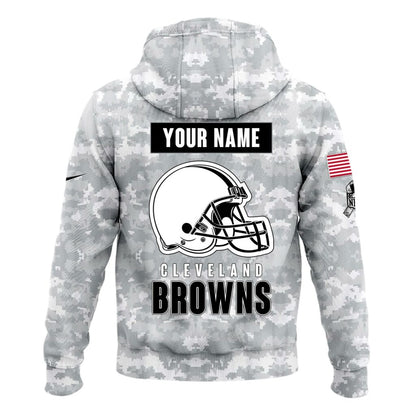 Cleveland Browns Arctic Camo 2024 Salute to Service Club Hoodie 2024 Limited Edition, Salute to Service 2024