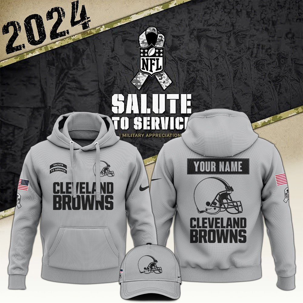 Cleveland Browns Arctic Camo 2024 Salute to Service Club Hoodie 2024 Limited Edition, Salute to Service 2024