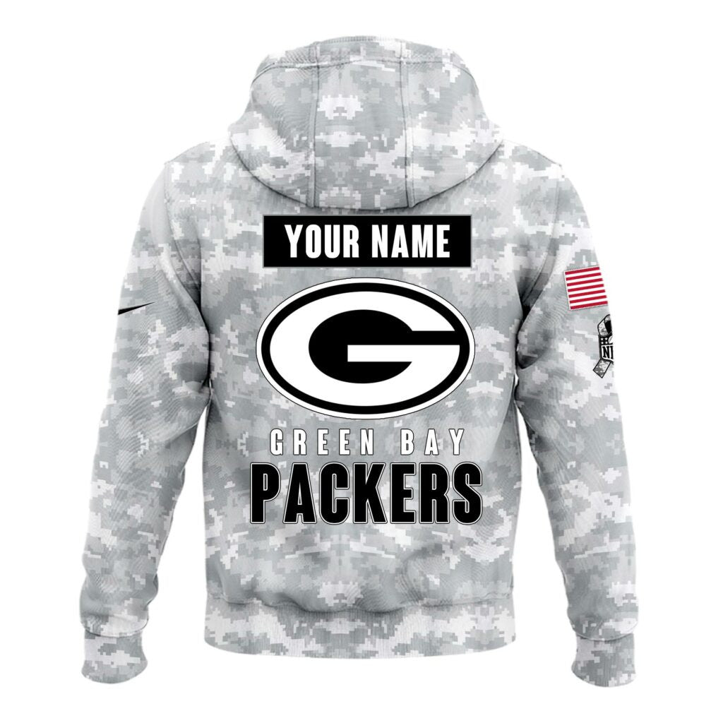 Green Bay Packers Arctic Camo 2024 Salute to Service Club Hoodie 2024 Limited Edition, Salute to Service 2024