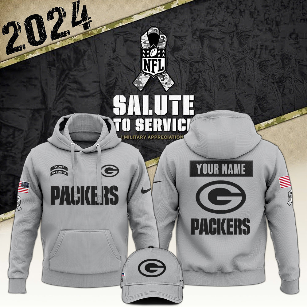 Green Bay Packers Arctic Camo 2024 Salute to Service Club Hoodie 2024 Limited Edition, Salute to Service 2024