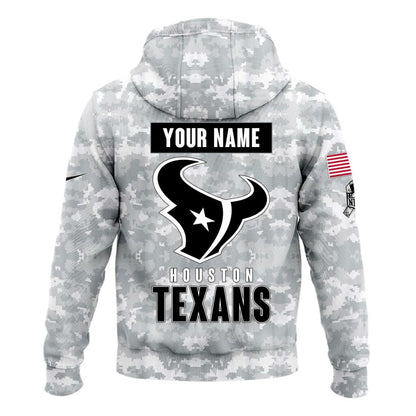 Houston Texans Arctic Camo 2024 Salute to Service Club Hoodie 2024 Limited Edition, Salute to Service 2024