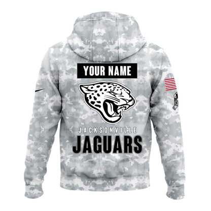 Jacksonville Jaguars Arctic Camo 2024 Salute to Service Club Hoodie 2024 Limited Edition, Salute to Service 2024